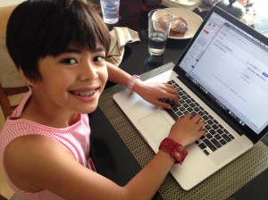 Kid1 Using Google Translate